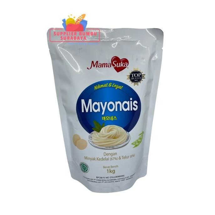 

HIW MamaSuka Mayonaise Mayonais Original Kemasan Refill 1kg