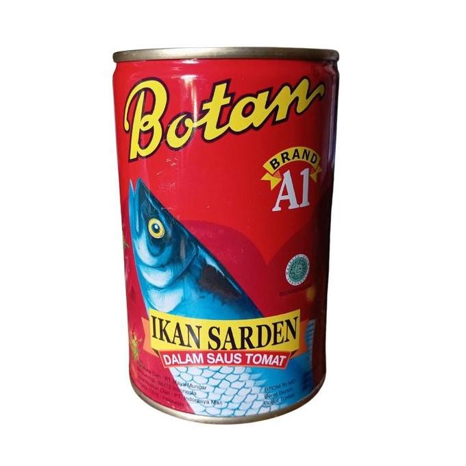 

HIW BOTAN IKAN SARDEN SAOS TOMAT 425GR SARDINES KEMASAN KALENG CHILI SAUCE