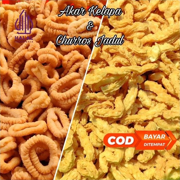 

HIW 500gr - Akar Kelapa Uthuk Yuyu - Churros Jadul / Camilan Snack Food
