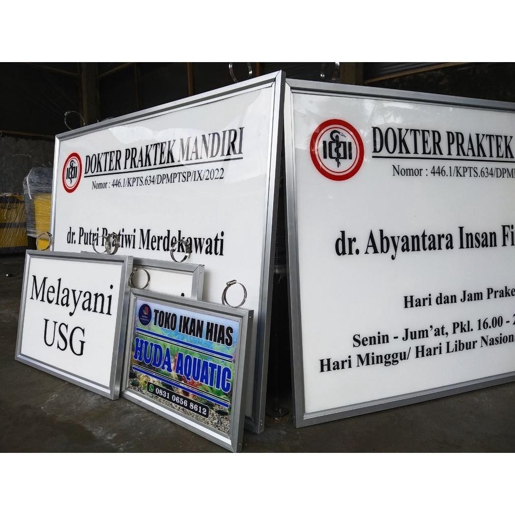 

SPIROS PLANG ACRYLIC / PAPAN DOKTER / PAPAN NAMA KANTOR/ DESA/ TOKO / MASJID / BIDAN / DOKTER / SEKOLAH DLL