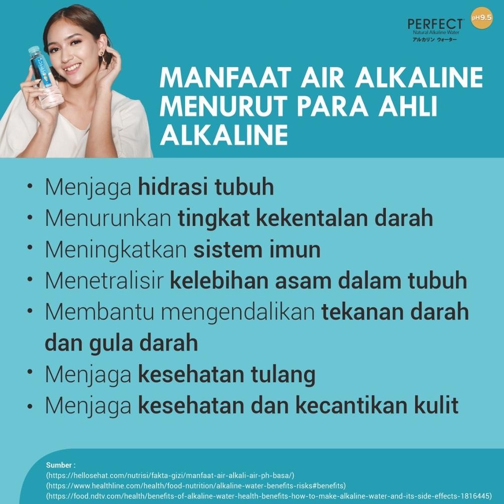 

Promo / Terlaris Perfect - Alkaline Water Galon 10 Liter Minimal 4 Galon Bonus Waterpump Terbaik
