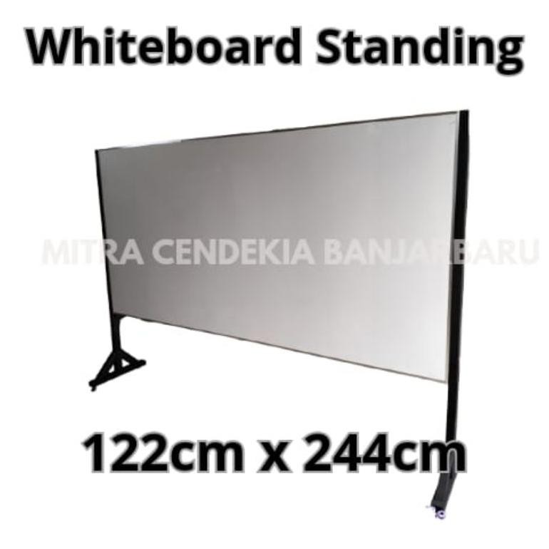 

READY PAPAN TULIS STANDING / KAKI KAYU RODA 120CM X 180CM / 120CM X 200CM / 122CM X 244CM (FREE ONGKIR BJM,MTP KOTA,DAN BANJARBARU)