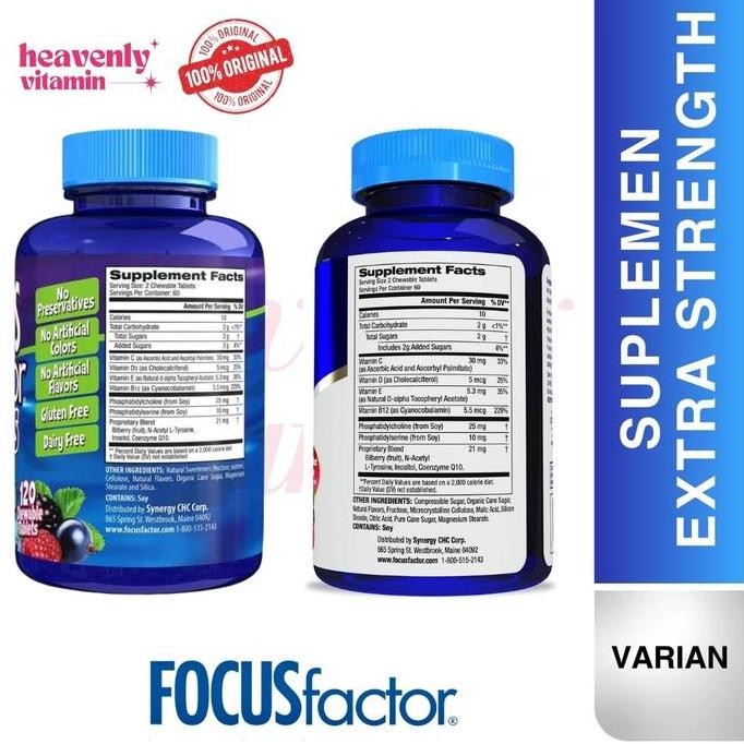 Terlaris Focus Factor Kids Extra Strength - Vitamin Suplemen Otak Anak - ADHD SALE