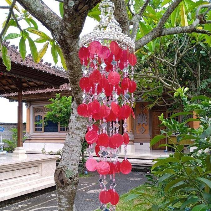 Spesial Lonceng Kerang Simping Lonceng Angin Wind Chimes Unik Elegant Dekorasi Souvenir Khas Bali