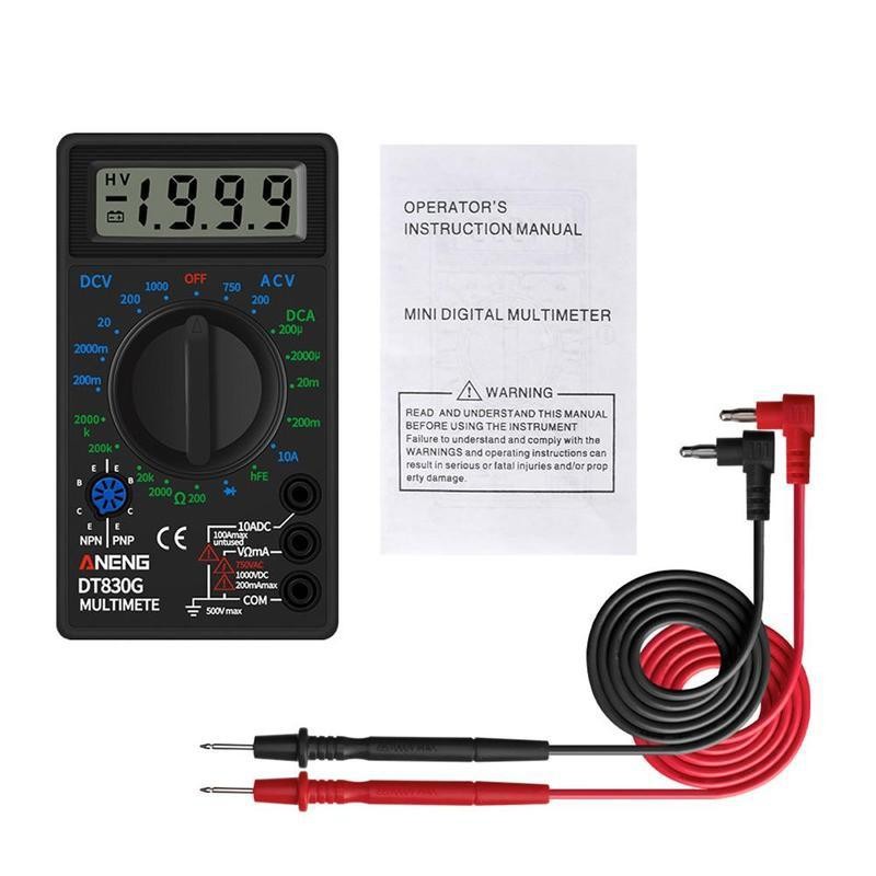 Multimeter Digital Ac/Dc Voltage Tester / Multitester Digital/Avometer Digital Xl830L/Dt830