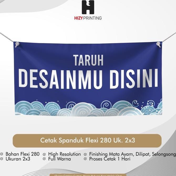 Cetak Banner / Spanduk Ukuran 2x3 Meter - 1 Hari Jadi 