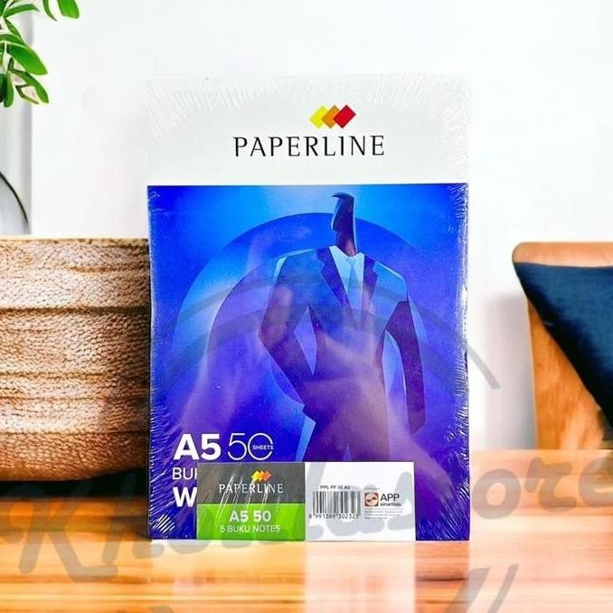 

Writing Pad / Block Note Paperline A5 50 isi 5 pcs Termurah