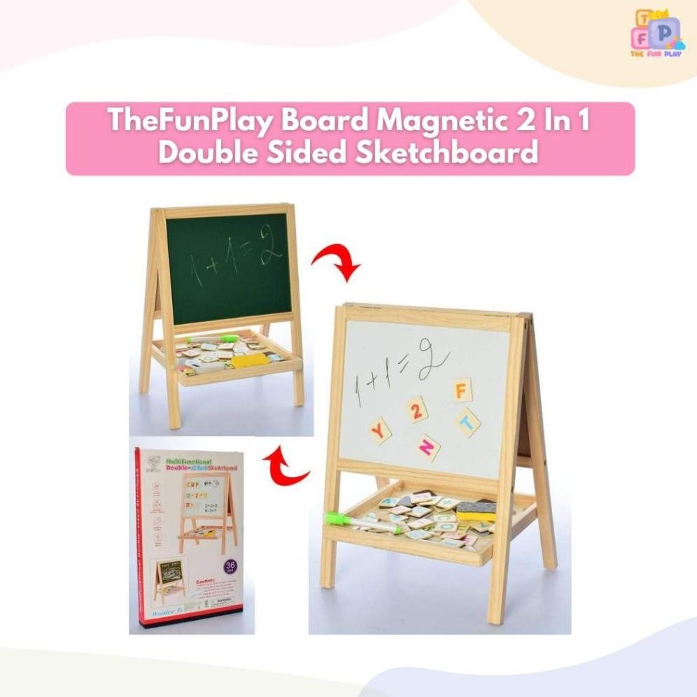 

READYYY THUNPLAY BOARD MAGNETIC 2 IN 1 DOUBLE SIDED SKETCHBOARD