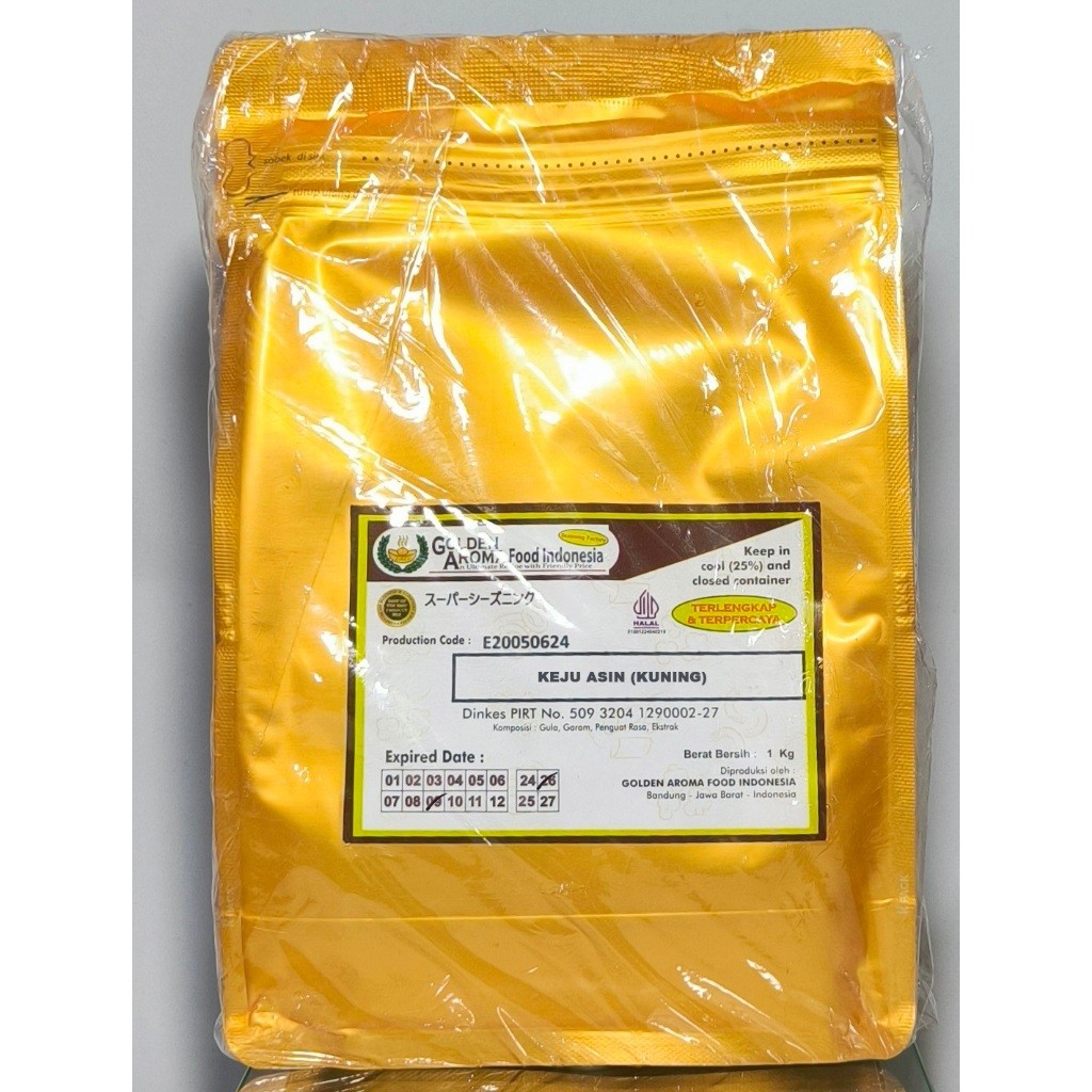 

Bumbu Tabur 1 Kg Rasa Keju Asin Kuning - Cocok Untuk Aneka Snack, Ayam Shihlin, Penambah Rasa Aneka Makanan Dll, Enak Dan Halal. Kemasan Alumunium Zip Lock.
