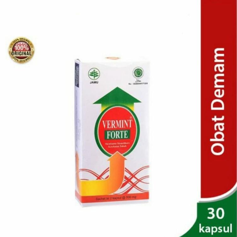 Ready Forte Vermint Forte Kapsul Ekstrak Cacing Obat Demam Tipes Typus