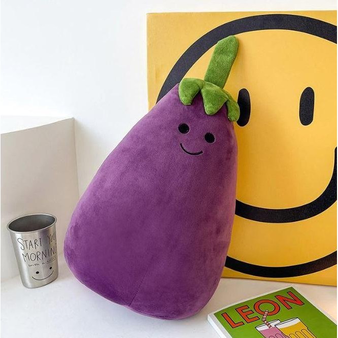 Boneka Doll Terong eggplant egg Plant ungu purple lembut soft kids toy