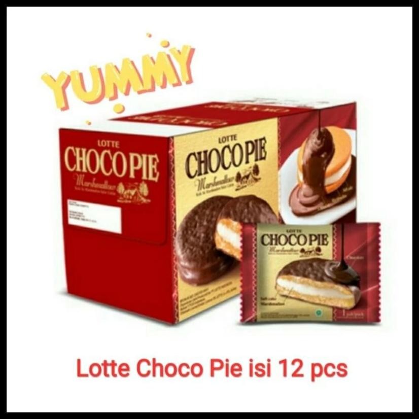 

LOTTE CHOCOPIE COKELAT | CHOCO PIE ISI 12 BKS