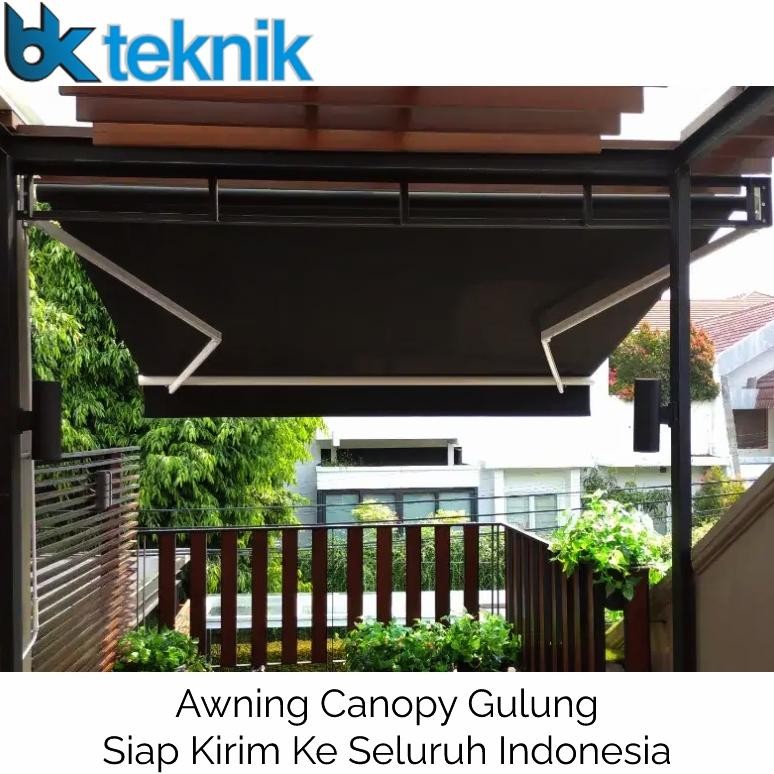 NEW Kanopi Gulung Awning Kanopi Gulung Kanopi Lipat Bahan Premium Berkualitas Garansi 6 bulan Free S