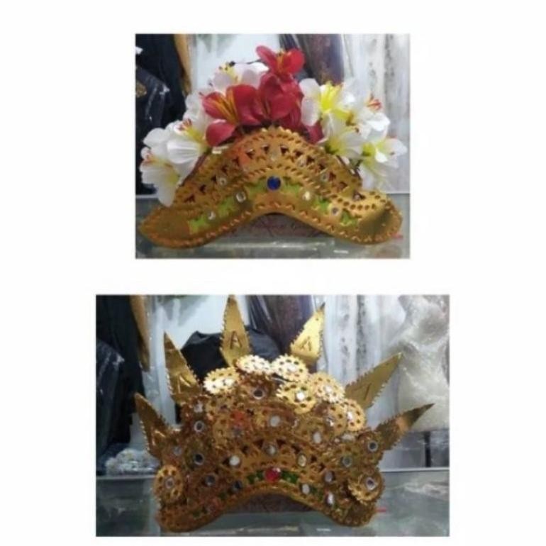 Ready Baju Adat Bali Mahkota & Rambut Cemara Tk & Sd // Baju Adat Anak Bali