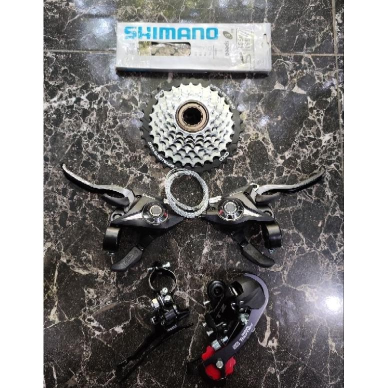 Terlaris Groupset Shimano 7 Speed Tourney Tx35 Ty300 3 X 7 Speed Mtb Roadbike Sepeda Lipat Minion Mi