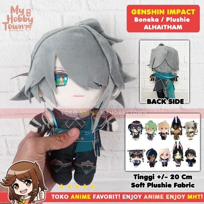 Boneka Anime Game Karakter Genshin Alhaitham Sumeru Plushie Doll