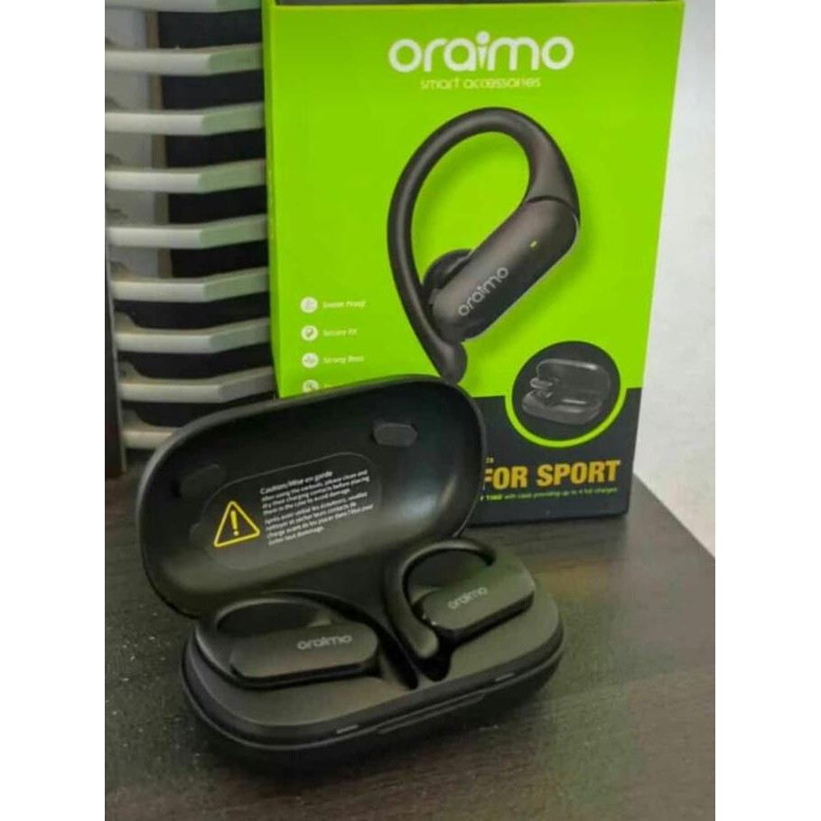 Oraimo Tws Sport Earbuds Bluetooth Headset Wireless Earphone V5.2 Merah Oeb E95D 21Kt9 New Stok