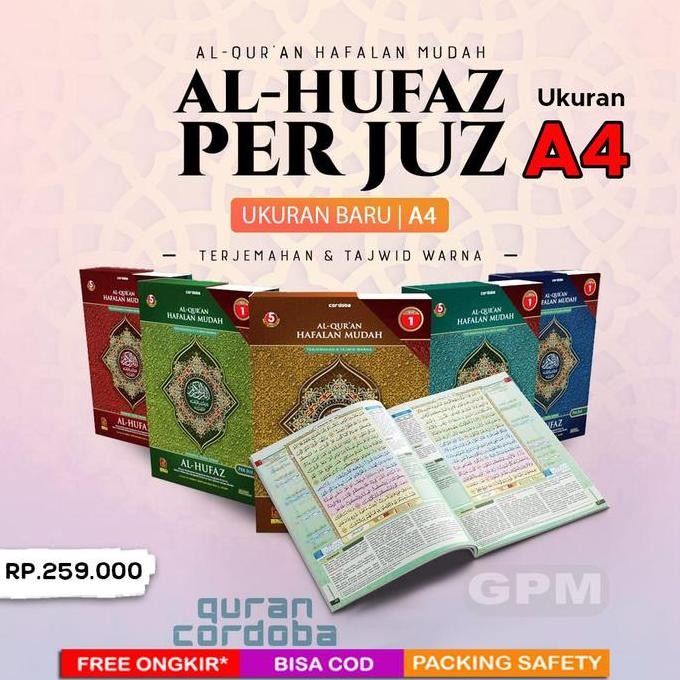 ready Al-Quran Hafalan AL-HUFAZ Per Juz Ukuran A4