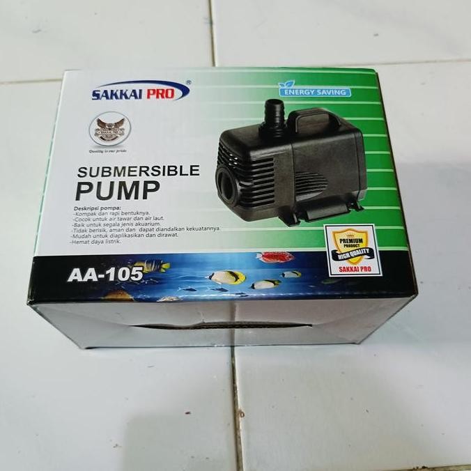 BEBAS ONGKIR - Submersible Pump AA-105 Sakkai Pro Pompa / Kolam 3000 Liter/jam