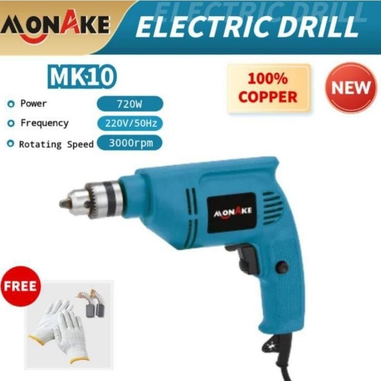 NEW Bor listrik 10mm bor kayu bor besi