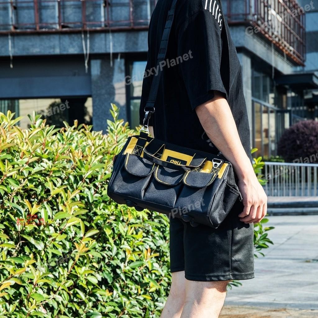 Tool Bag / Tas Perkakas 13 Inchi Bahan Oxford Tebal Tas Alat Perkakas Kuat Tas Perkakas Toolkit Tool