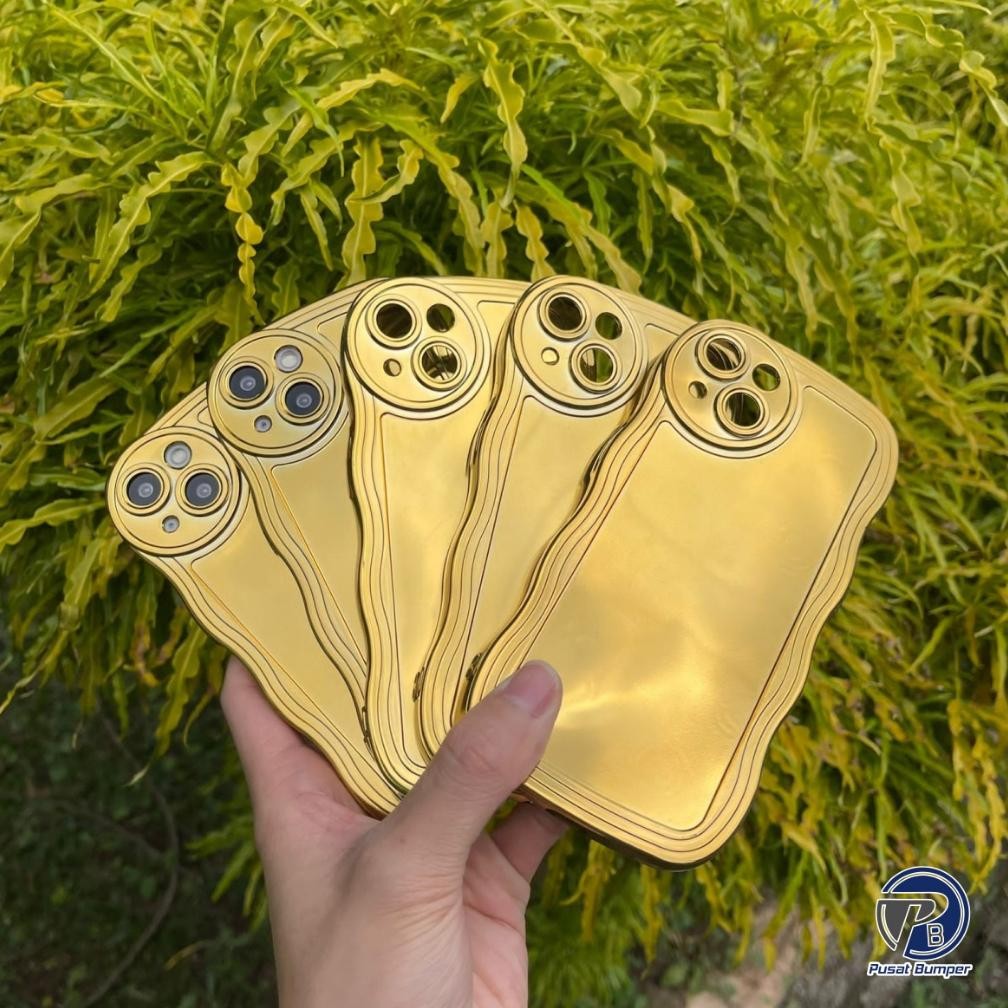 By05 Ss-64 Soft Case Softcase Tpu Wave Gelombang Gold For Samsung A10 A11 M11 A12 M12 A13 A23 A32 5G