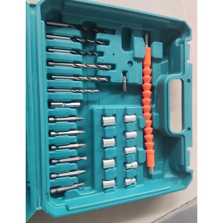NEW NANWEI-Mesin Bor Cordless/Bor Baterai/Bor Listrik/Beton Besi Kayu Full Set Koper UCHIHA