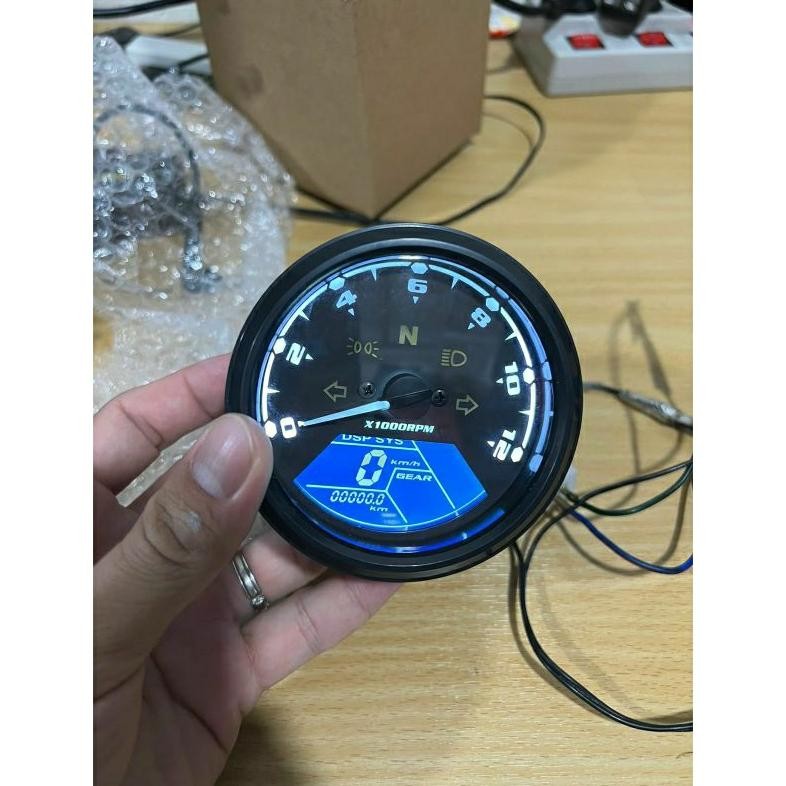 Speedometer Babon Digital Bulat Plus Sensor Spidometer Spido Babon Bulat Digital LED Custom Universa