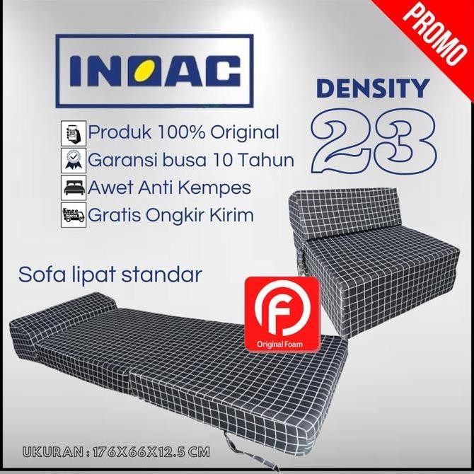 Sofa Lipat | Sofa Bed Inoac Kecil | Sofa Lipat Standar Bonus Bantal Co