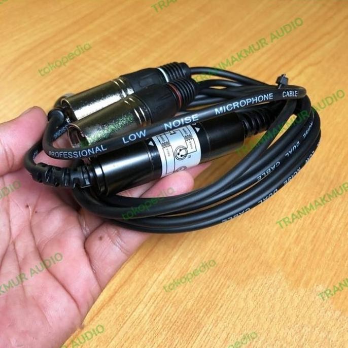 Jack 3,5Mm To Xlr Stereo Jack Hp Laptop Ke Audio Mixer Dan Soundcard New Stok