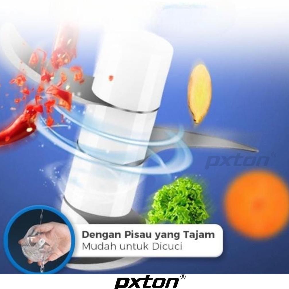 HJK PXTON - Portable Blender Gilingan Mini Bumbu dan Daging dengan USB / USB Mini Chopper Blender Bu