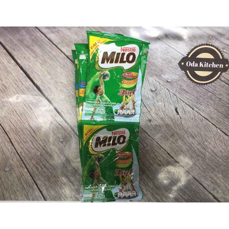 

SUSU MILO HEALTHY DRINK 3 IN 1 ACTIV GO RENCENG ISI 10X35gr nUg