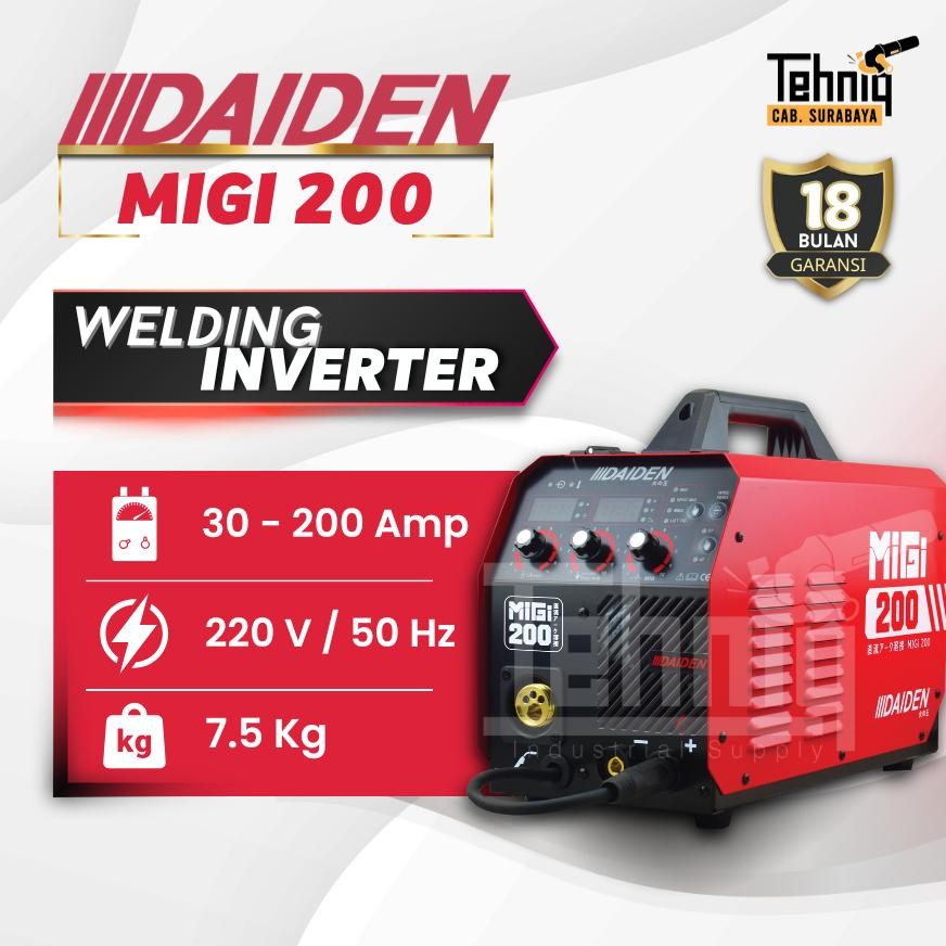 Mesin Las Listrik Daiden MIGi 200 Trafo Las