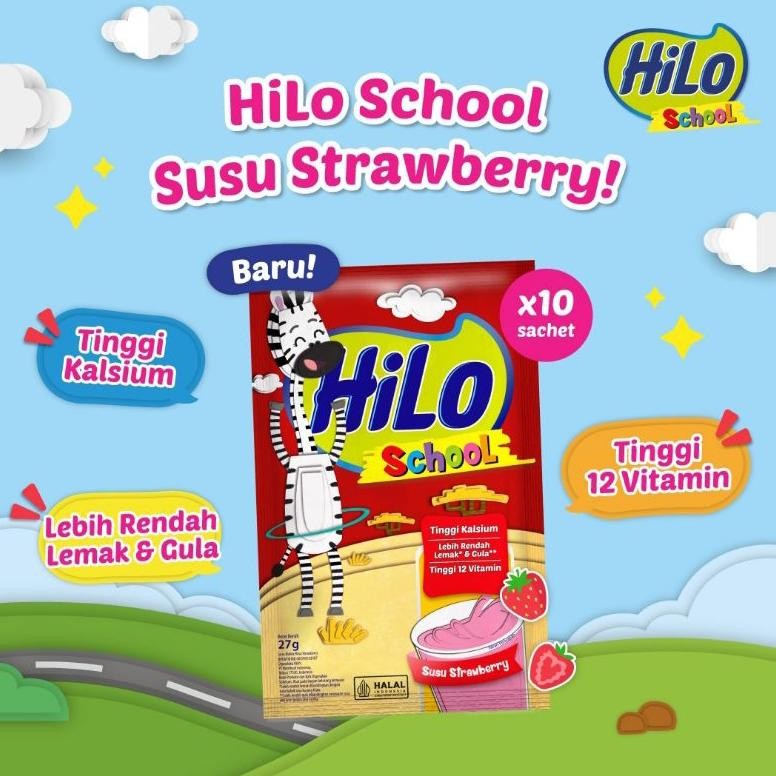

Hilo school renceng strawberry isi 10 sachet nUg