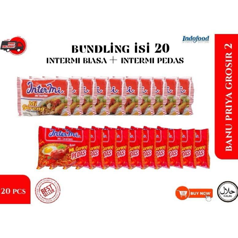 

Mie Instan Intermie Goreng & Intermie Pedas ( Paket 20 Pcs ) nUg