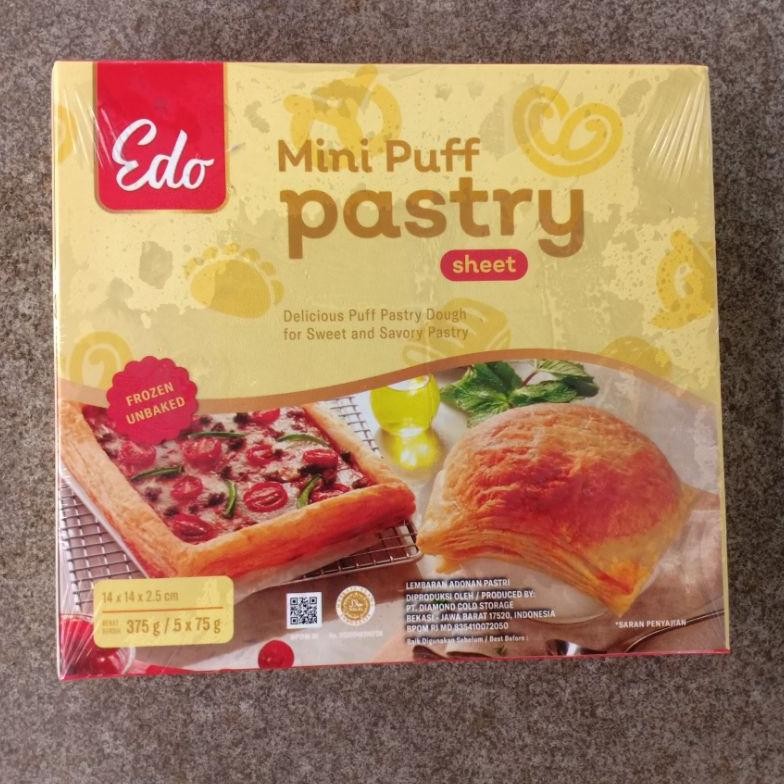 

Edo Mini Puff Pastry 375 gram (5 lbr x 75 gram) nUg