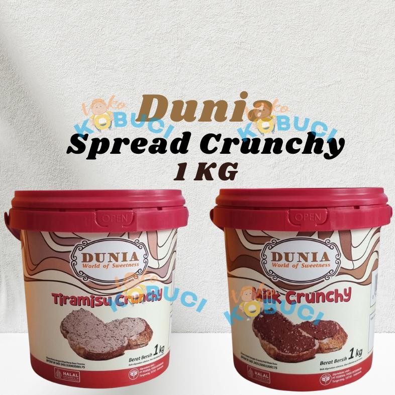 

Dunia Spread Crunchy 1 Kg Selai Coklat Tiramisu Susu AST nUg