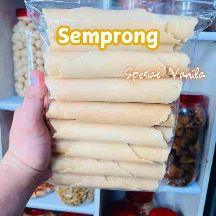

Terlaris Kue Semprong Roll /Semprong Dompet Terlaris Rasa Wijen 500 Gram