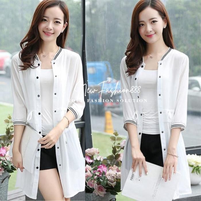 Ib0027 Papadi Outer Cardigan Premium Kemeja Panjang Kemeja Lengan Panjang Baju Wanita Atasan Wanita 