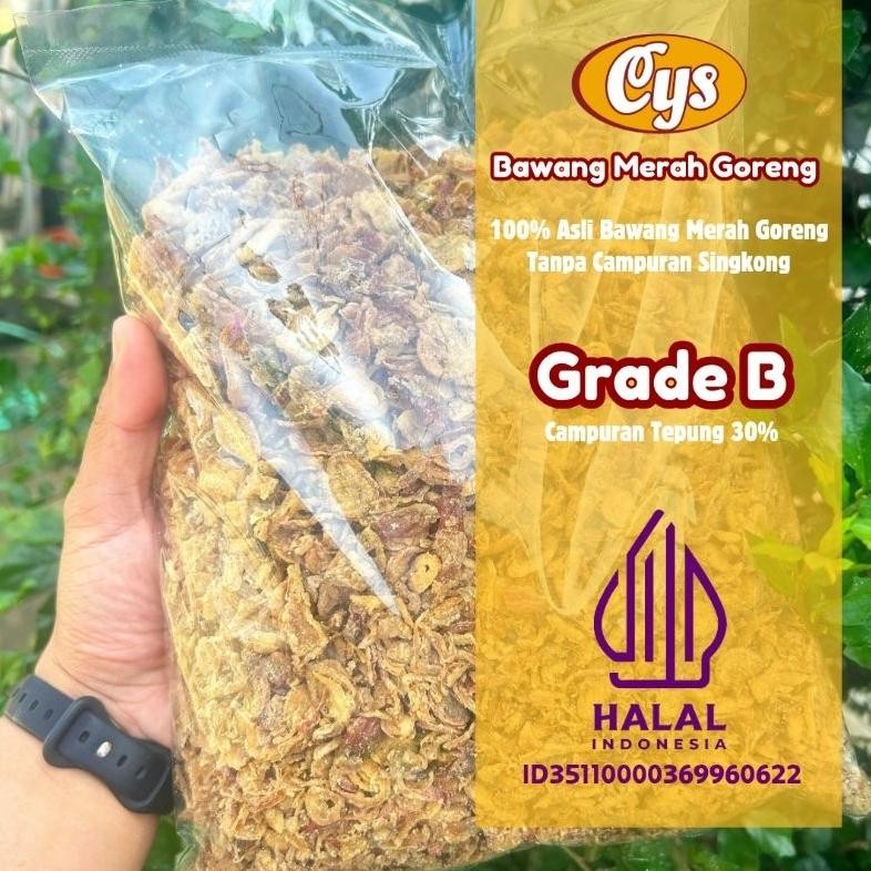 

Bawang Merah Goreng 1 KG, Grade B, Bawang Merah Goreng Termurah, Bawang Merah Goreng Asli AST nUg