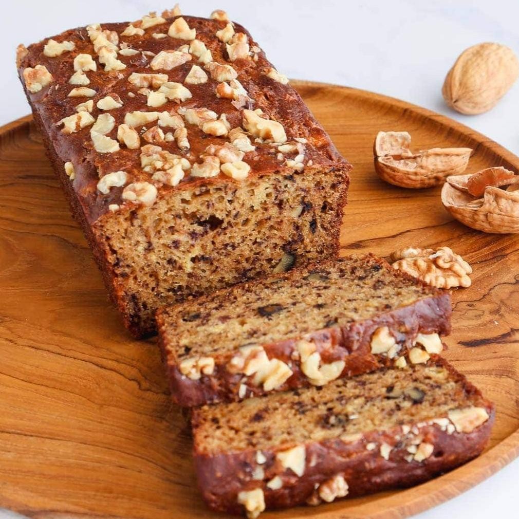 

NUDE BAKE Vegan Skinny Banana Bread Gluten Free, Dairy Free, Low Calorie, No Refined Sugar, Roti nUg