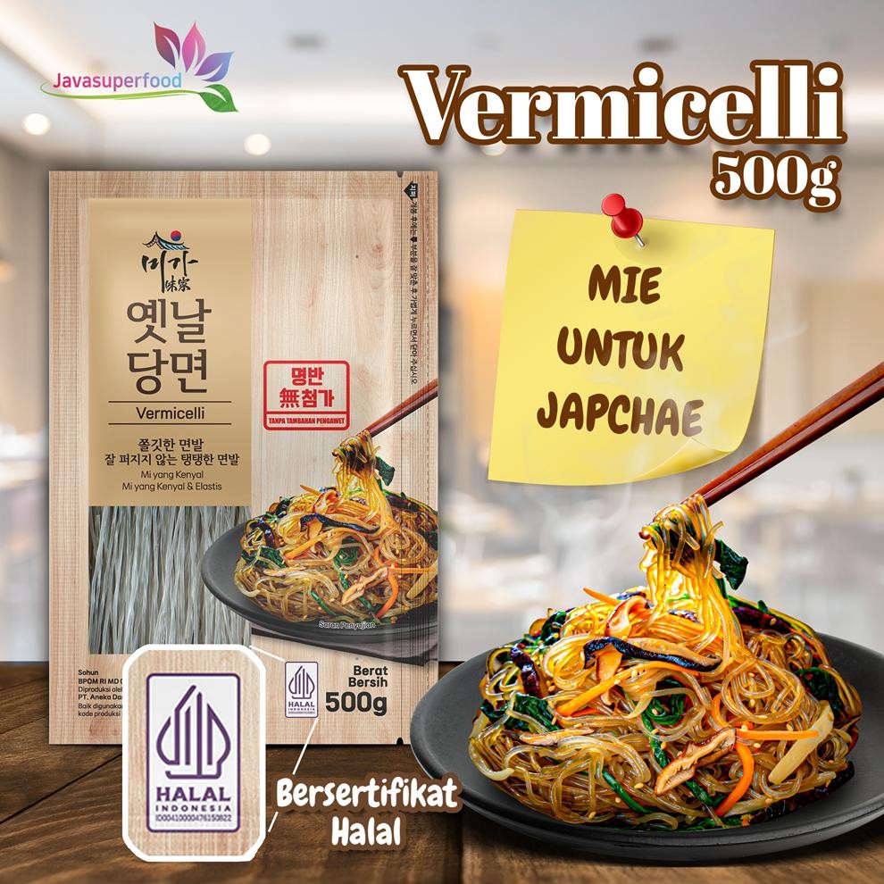 

Korean Dangmyeon Vermicelli Japchae Halal 500 gram Mie Sohun Soun Bihun Korea Halal nUg