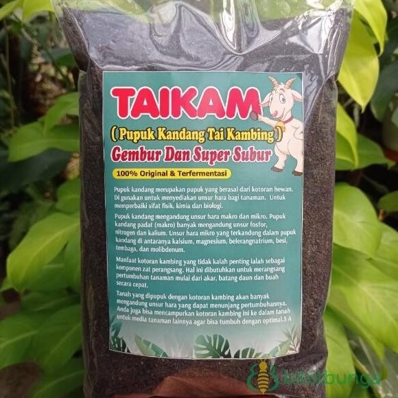 

Terlaris Taikam 1 Kg Pupuk Kandang Kotoran Kambing Organik Pukan Media Tanaman