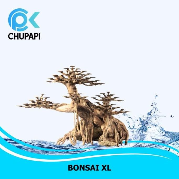 Terlaris Pohon Bonsai Hiasan Aquarium Aquascape - Size Xl 28Cm