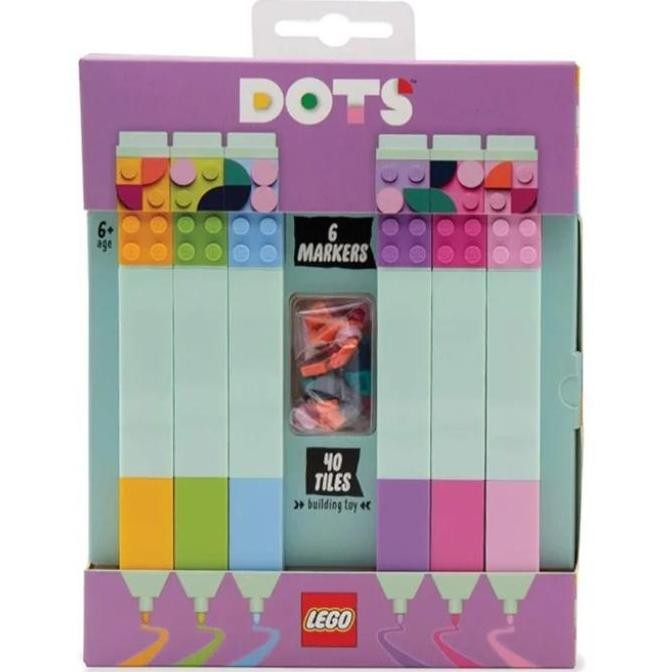 

Mainan Kreatif Anak Lego Bricks DOTS 6 Pcs Marker Set Kit DIY Spidol