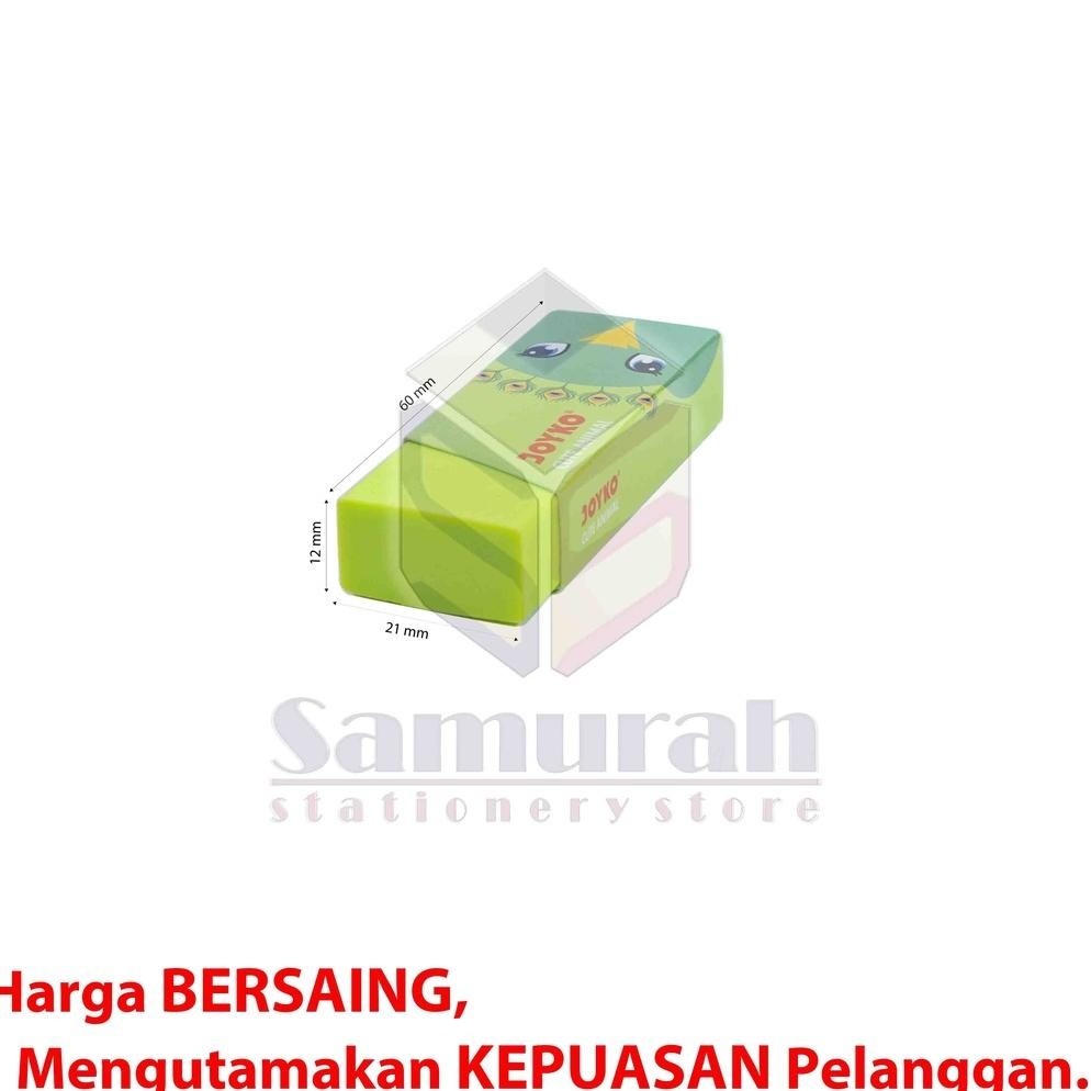 

RB Penghapus Pensil Joyko ER-116 Besar ( 20 Pcs ) / Eraser ER 116 Colours BIG / Hapusan Stip Fancy Pencil Gede Panjang B20 4 Warna - Hijau - Orange - Pink - Biru