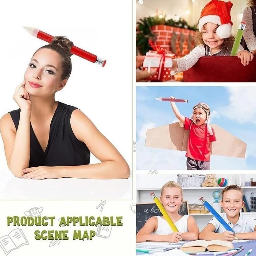 

RB Alat Tulis Anak-anak Pensil Jumbo Besar 33 CM Mainan Pencil Pensil Jumbo Hiasan Photo Kado