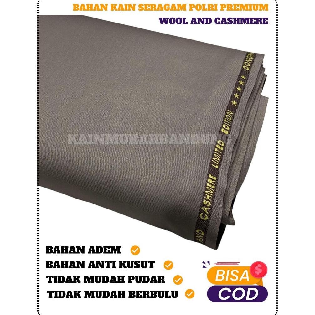 SY Kain Polri/ Kain PDH Polri/ Kain Setelan Seragam Dinas PDH Polri Wool Adem Lembut