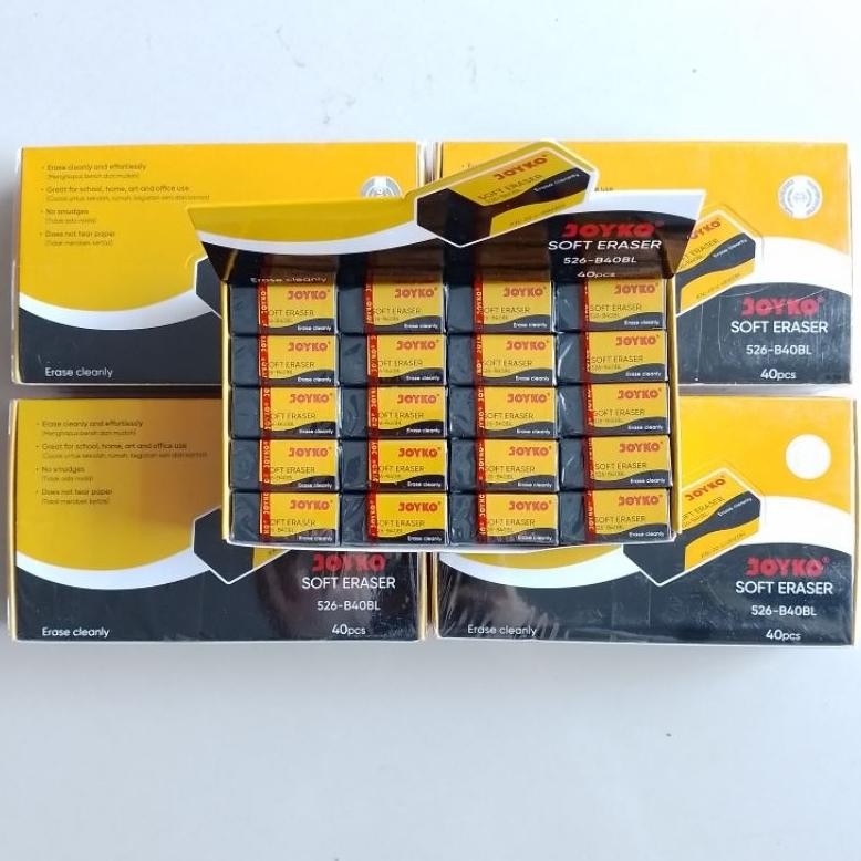 

RB Penghapus Stip Eraser Joyko 526 B-40BL Kecil Hitam ( 40 Pcs )