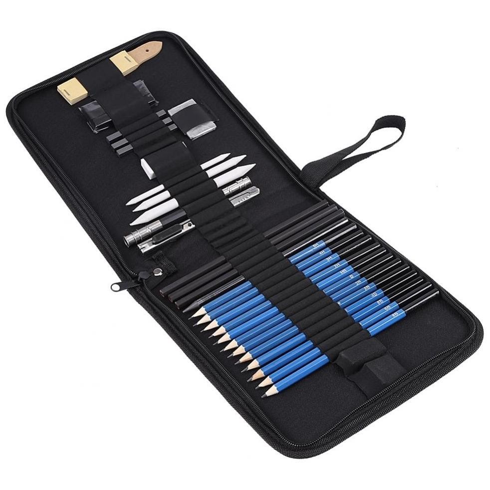 

RB 33PCS/Set Pensil Pisau Penghapus Dan Pensil Gambar untuk Keperluan Sekolah Pencil Set
